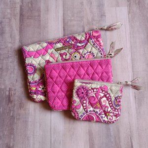 NWOT Vera Bradley Cosmetic trio